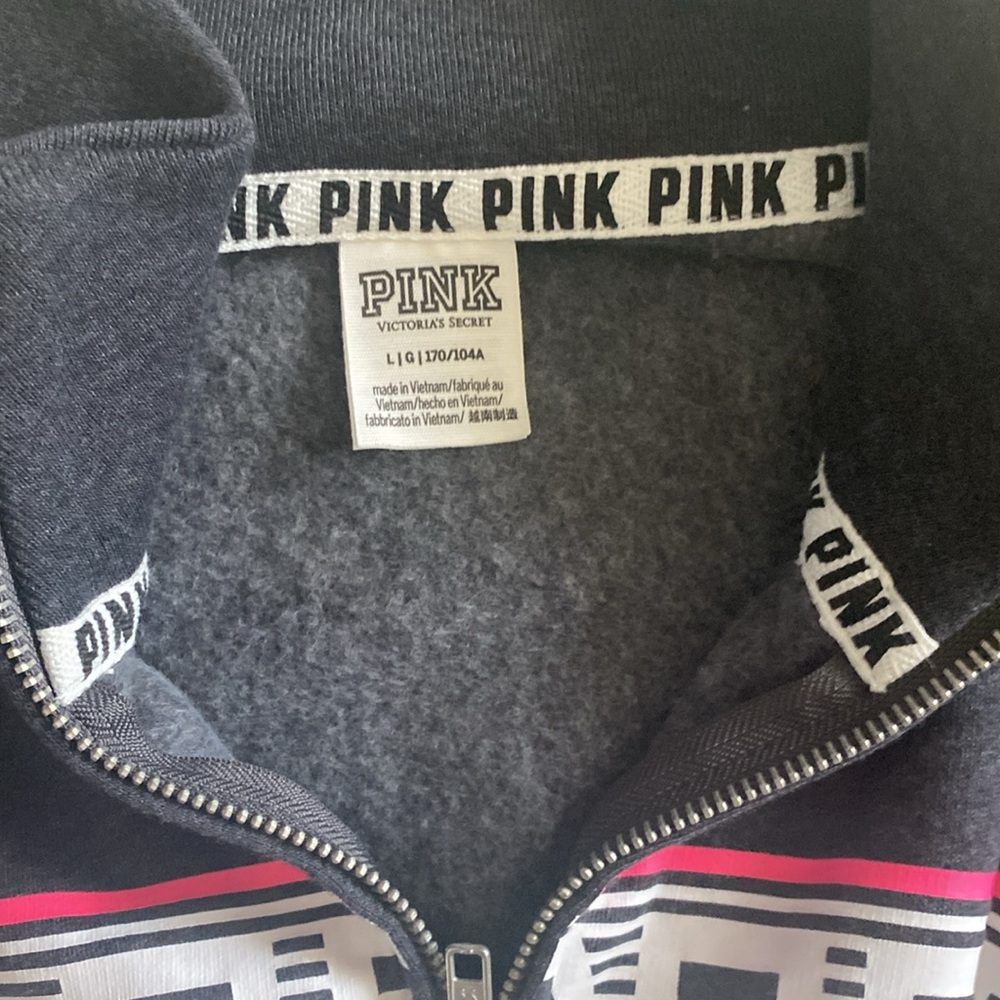 Pink by VS large sweatshirt kangaroo pocket - Picture 8 of 10